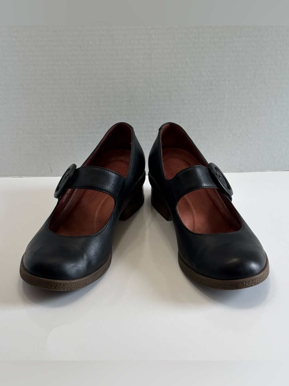 Dansko Brandy Mary Jane Burnished Black Leather Shoes Women's 9.5 Comfort Buckle - Picture 10 of 16